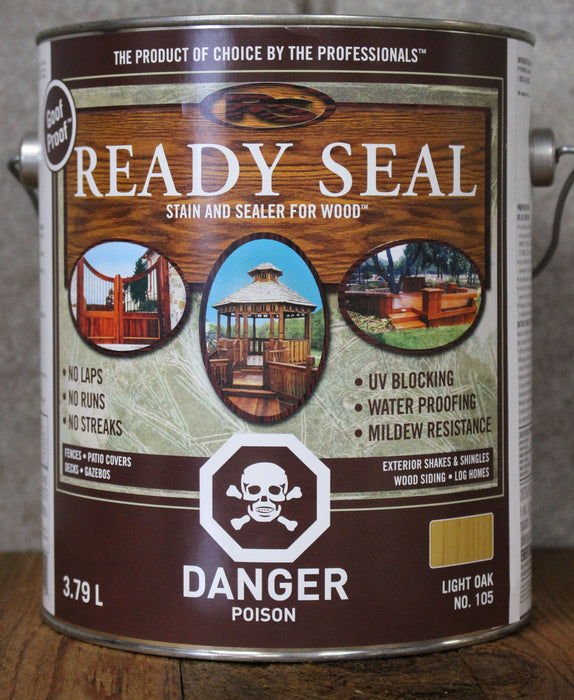 Ready Seal Exterior Wood Stain Natural (Light Oak) 3.78L (105)