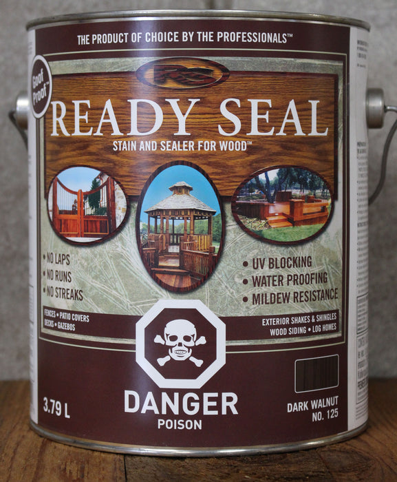 Ready Seal Exterior Wood Stain Dark Walnut 3.78L (125)