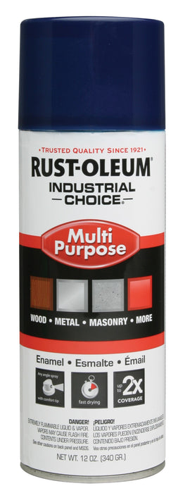 Rust-Oleum 1622830 Regal Blue 1600 System General Purpose Enamel Spray Paint, 16 fl. oz. Container, 12 oz. Weight Fill, Can (Pack of 6)