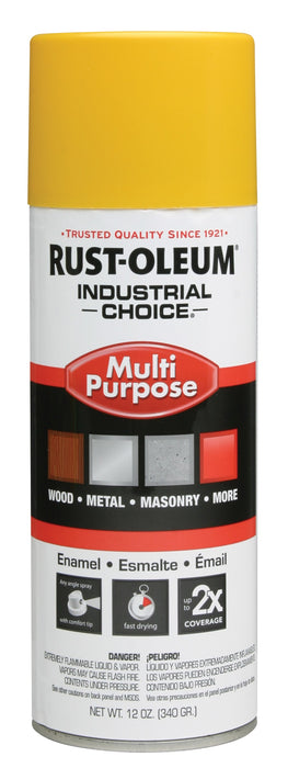 Rust-Oleum - Industrial Choice 1600 System Enamel Aerosols 830 Safety Yellow Ind. Choice Paint 12Oz. Fil.Wt: 647-1644830 - 830 safety yellow ind. choice paint 12oz. fil.wt [Set of 6]
