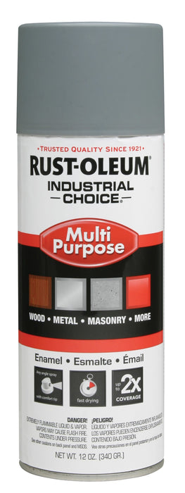 Rust-Oleum 1680830 Gray 1600 System General Purpose Enamel Primer Spray Paint, 16 fl. oz. Container, 12 oz. Weight Fill, Can (Pack of 6)