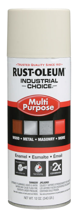 Rust-Oleum 1696830 Antique White 1600 System General Purpose Enamel Spray Paint, 16 fl. oz. Container, 12 oz. Weight Fill, Can (Pack of 6)