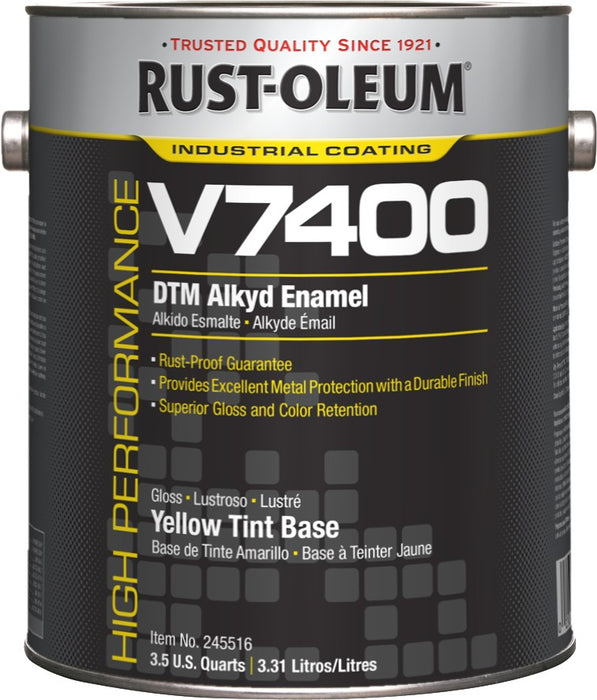 V7400 <340 voc dtm enamel yellow tint base 3.78l