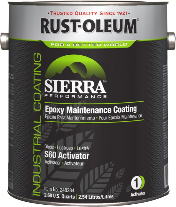 Rust-Oleum epoxy maintenance coating WB S60 gloss Activator size 3.78L (Pack of 2)