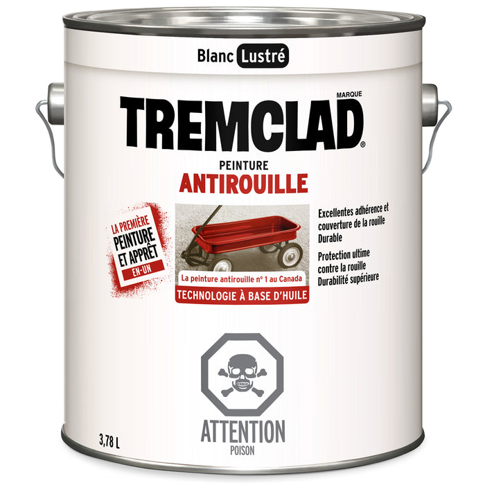 Tremclad Rust Paint Gloss White 3.78L