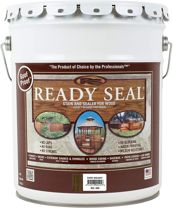 Ready Seal Exterior Wood Stain Dark Walnut 18.9L (525)