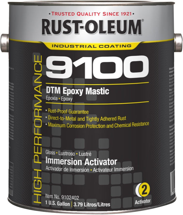 Rust-Oleum Activator For 9100 System Immersion Activator (<340 G/L), Gallon Can - Lot of 2