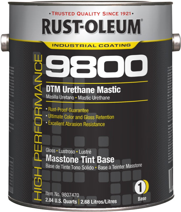 Urethane DTM Rust-Oleum System 9800 Masstone tint base 3.78L (Pack of 2)