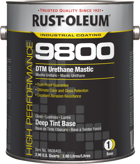 9800 340voc DTM Urethane mastic deep tint base 3.78l (Pack of 2)