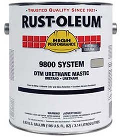 Rust-Oleum 9800 System <340 Voc DTM Urethane Mastic Silver Gray - Lot of 2