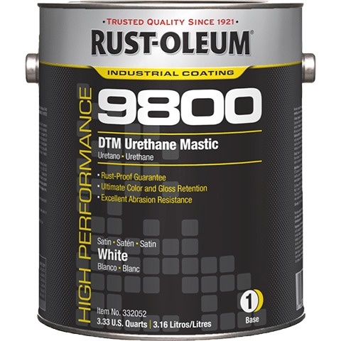 Rust-Oleum 9800 System <340 Voc DTM Urethane Mastic Navy Gray - Lot of 2